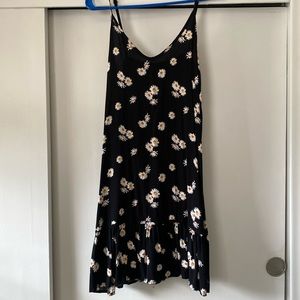 Rue 21 Black flowered sundress. Size Small. Great condition. Adjustable straps.